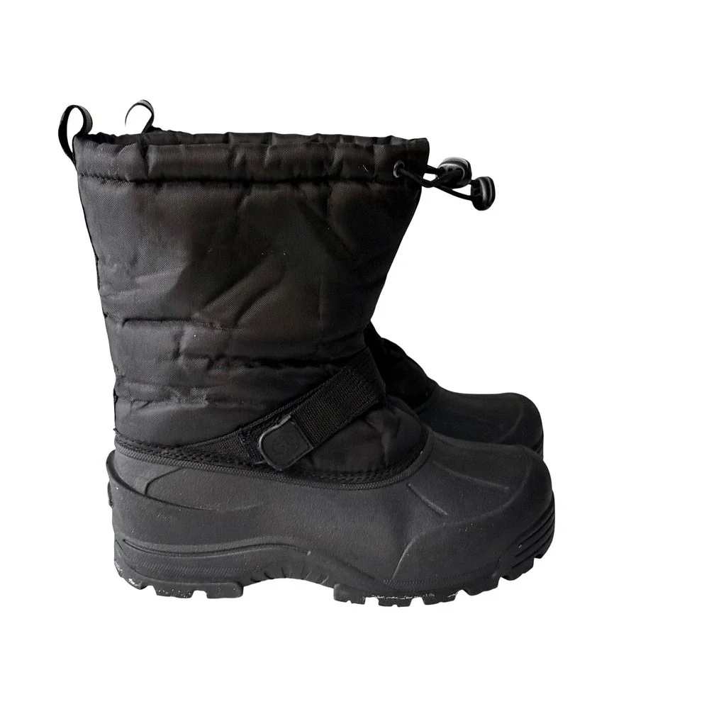 Northside Frosty Kids Black Winter Snow Boots Waterproof Insulated‎ Sz 5M